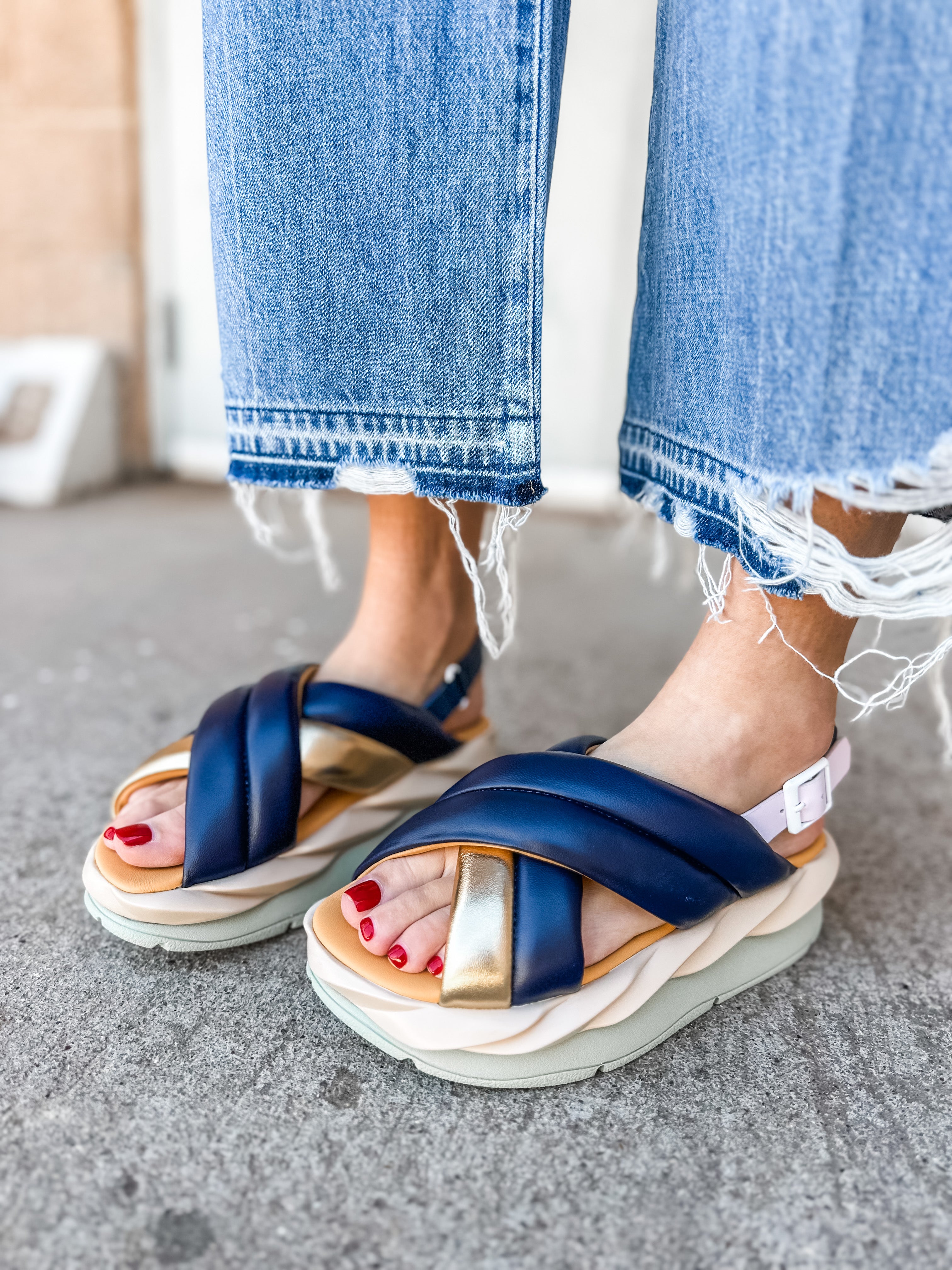 4ccccees Mellow Mela Sandals | Indigo