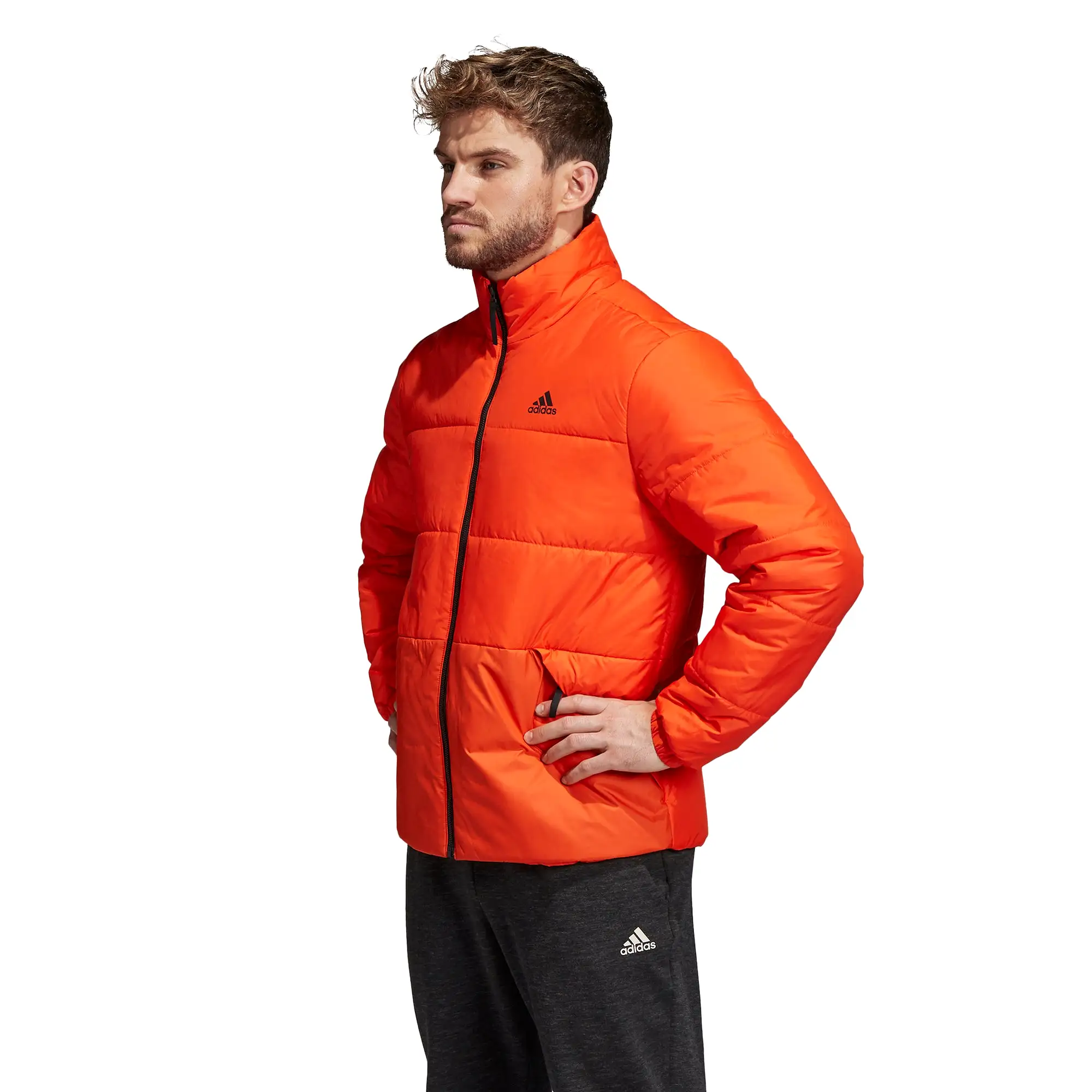 adidas Men's Jacket 3-Stripes Insulated Winter - Orange DZ1401