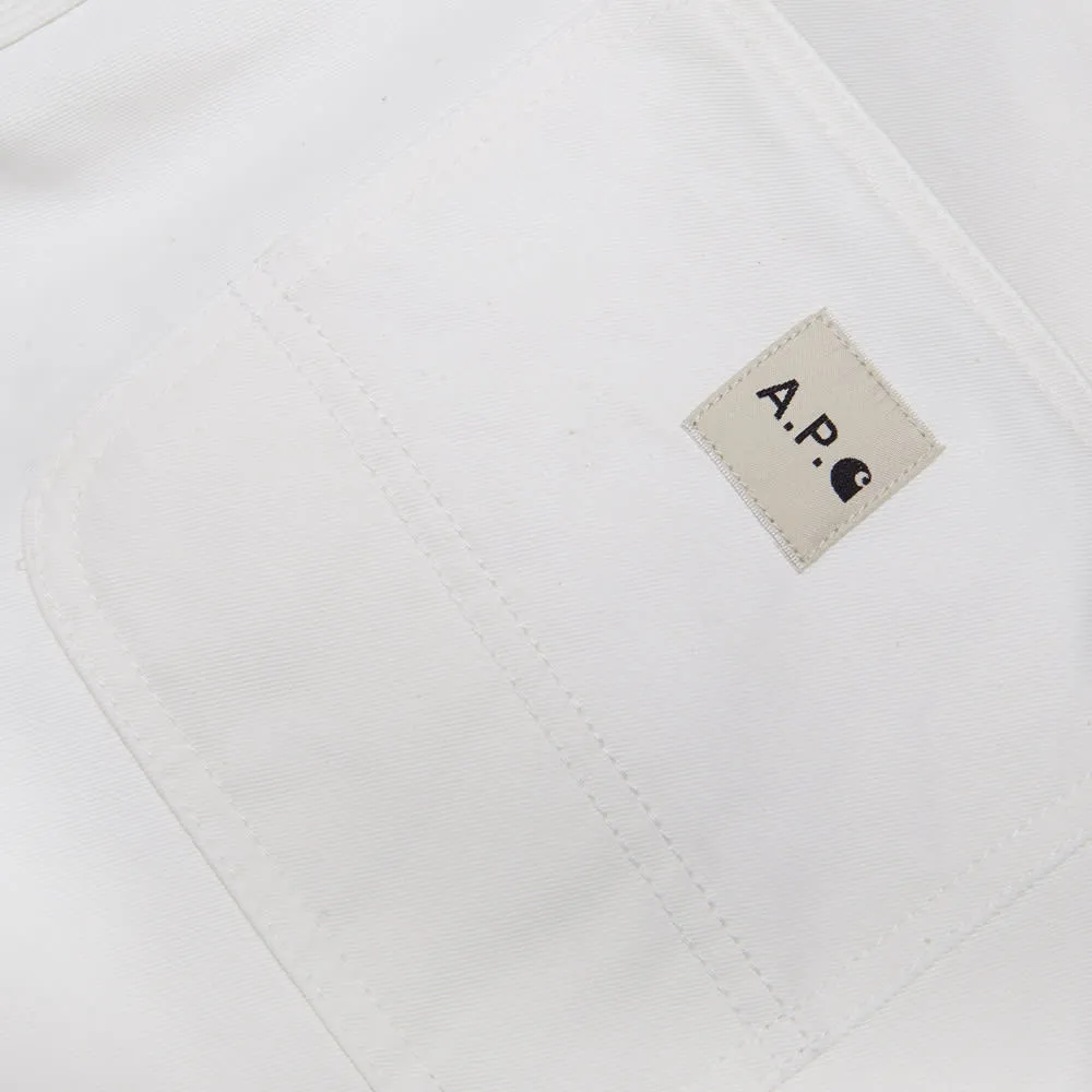 A.P.C x Carhartt Mission PantWhite