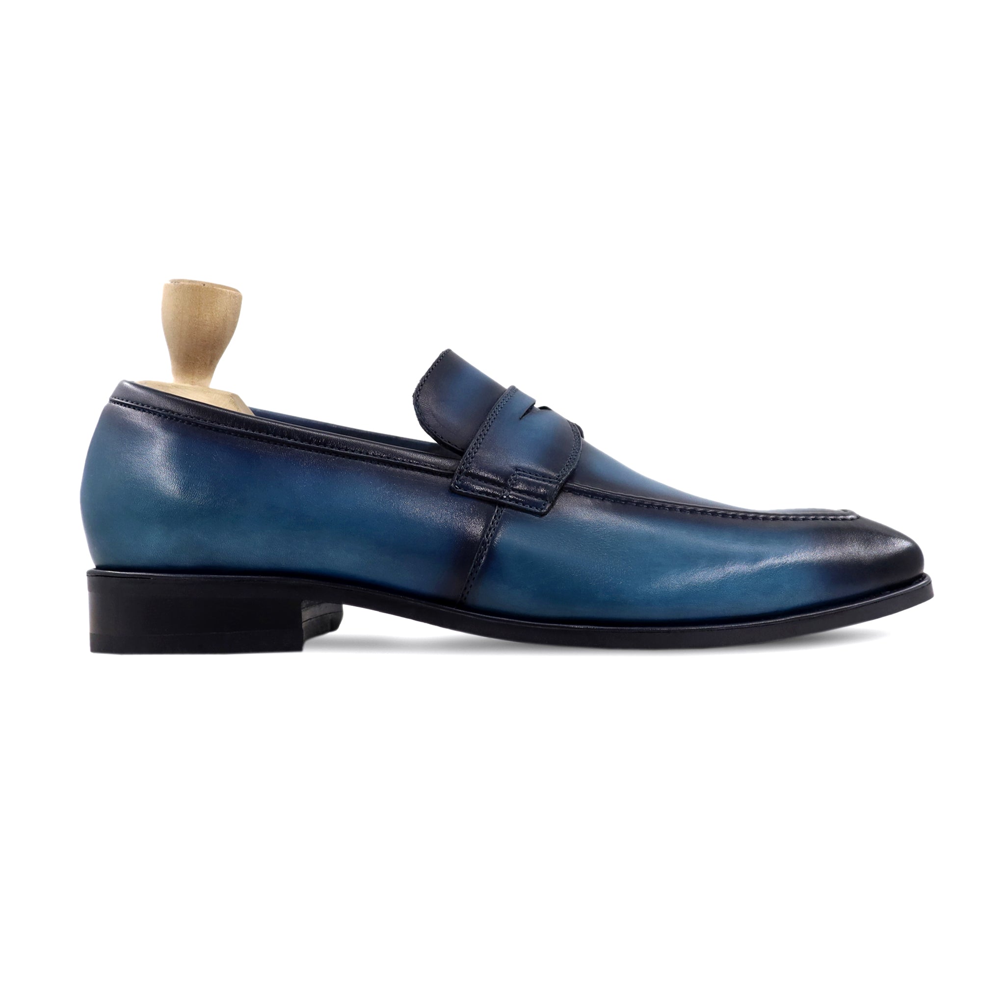 AVERIT - BURNISH CYAN BLUE LOAFER