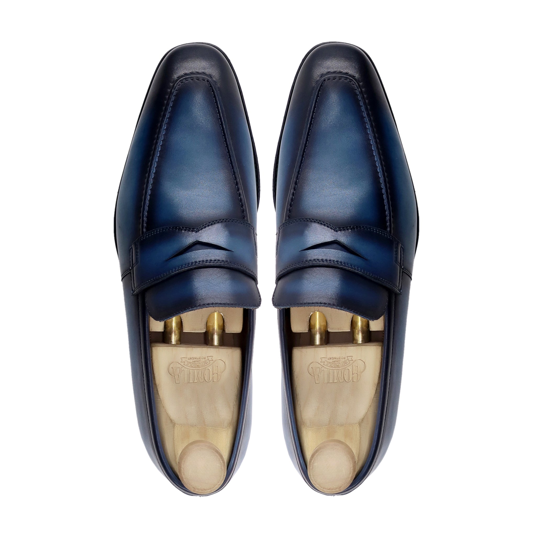 AVERIT - BURNISH CYAN BLUE LOAFER