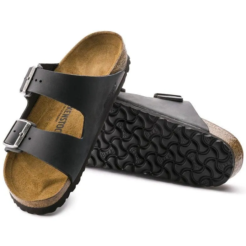 Birkenstock Arizona - Black Oiled Leather