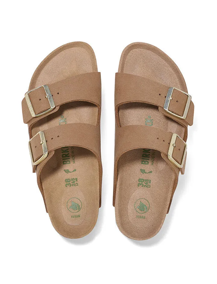 Birkenstock Arizona Vegan Birko-Flor Narrow Sandal Pecan Nubuck