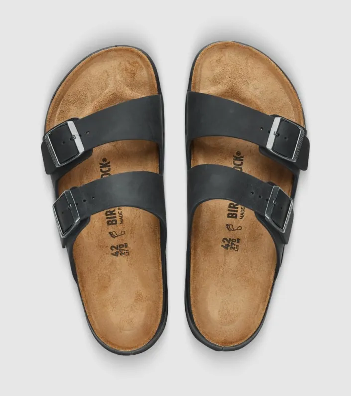 birkenstock arizona waxy leather mens slide