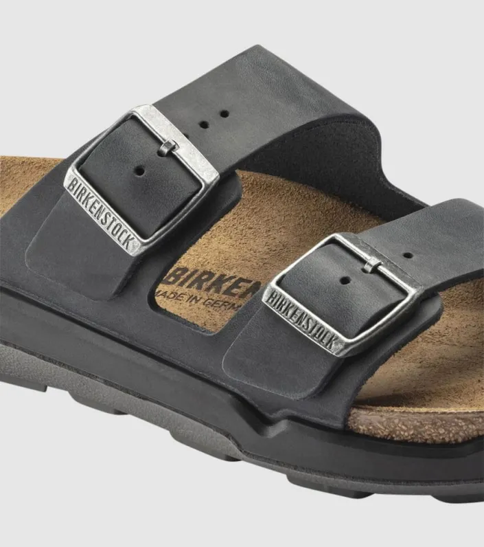 birkenstock arizona waxy leather mens slide