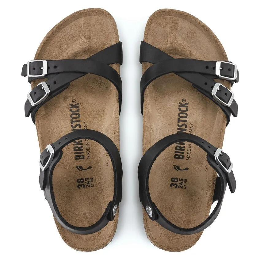 Birkenstock Women's Kumba - Black Oiled Leather