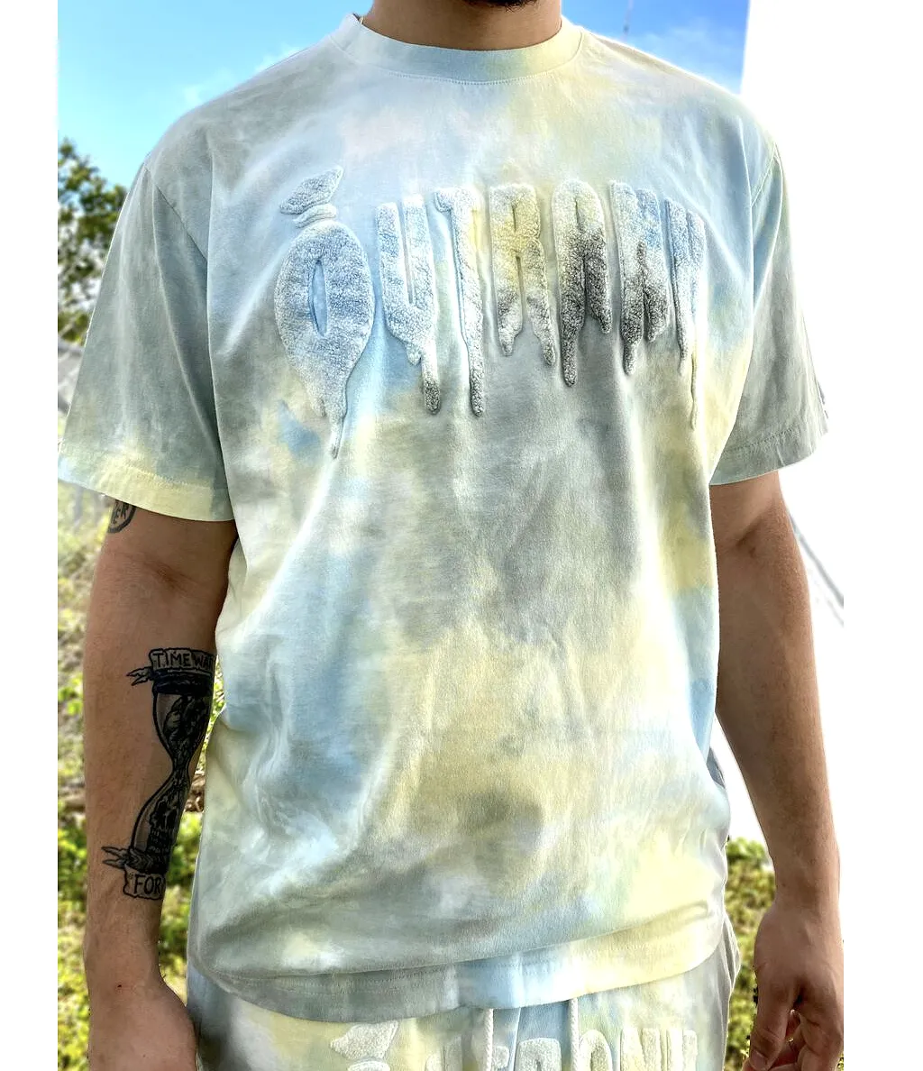 Blue Chee$e Tie Dye Tee (Blu/Yllw/Grey) /D4