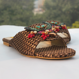 Brown Fancy Slippers for women