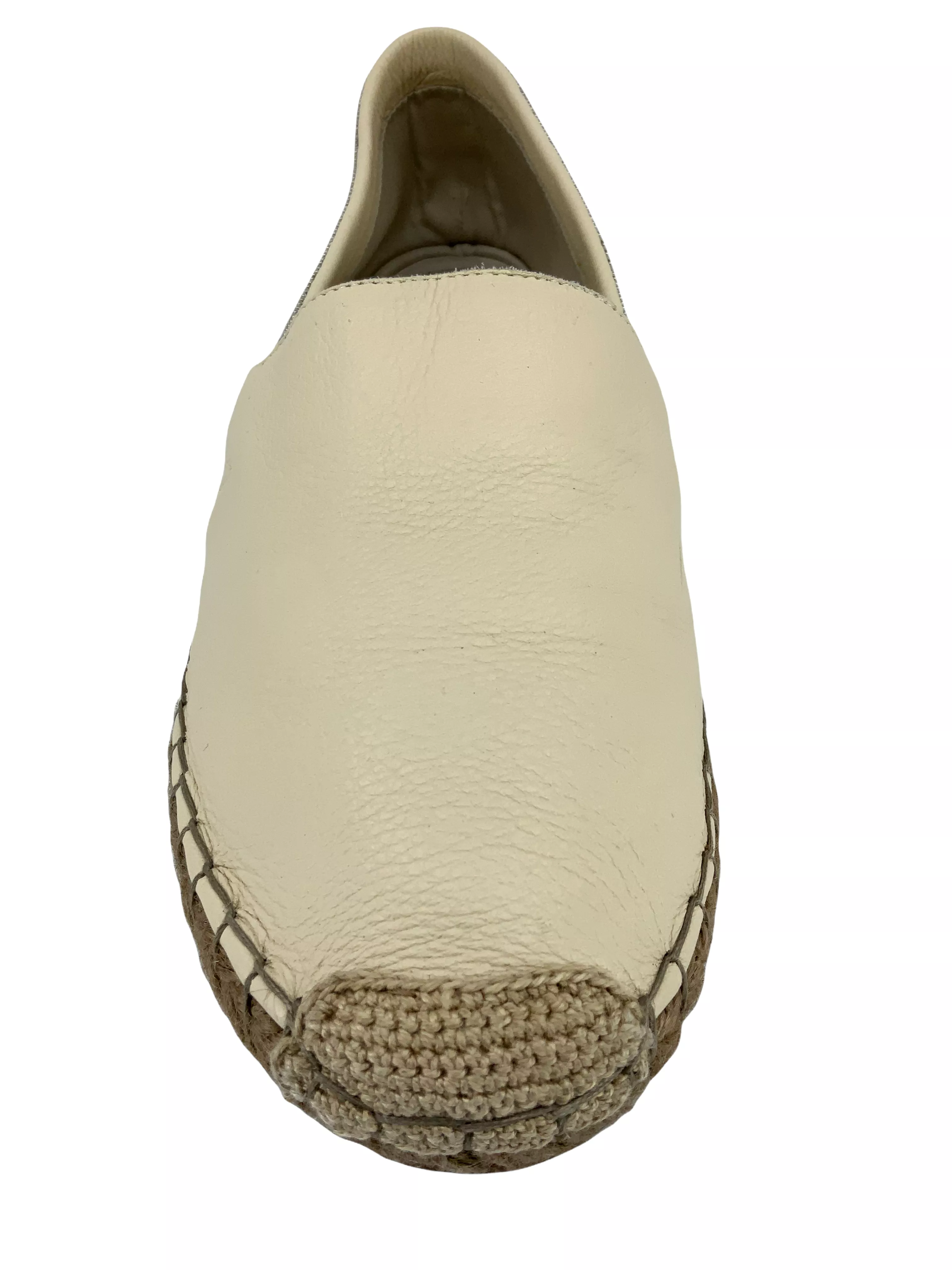 Brunello Cucinelli Leather Monili Trim Espadrille Flats Size 9