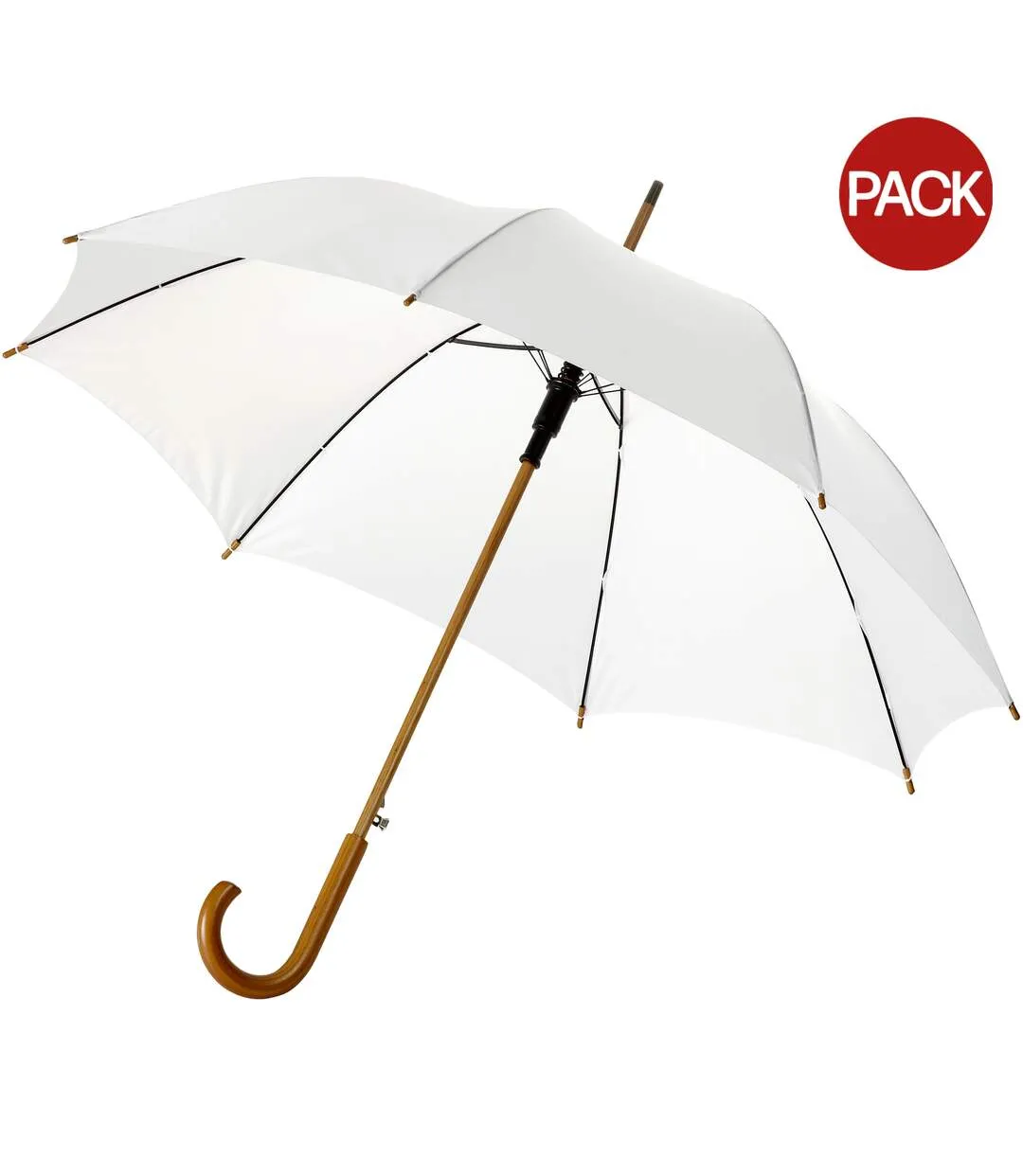 Bullet 23in Kyle Automatic Classic Umbrella (Pack of 2) (White) (One Size) - UTPF2513