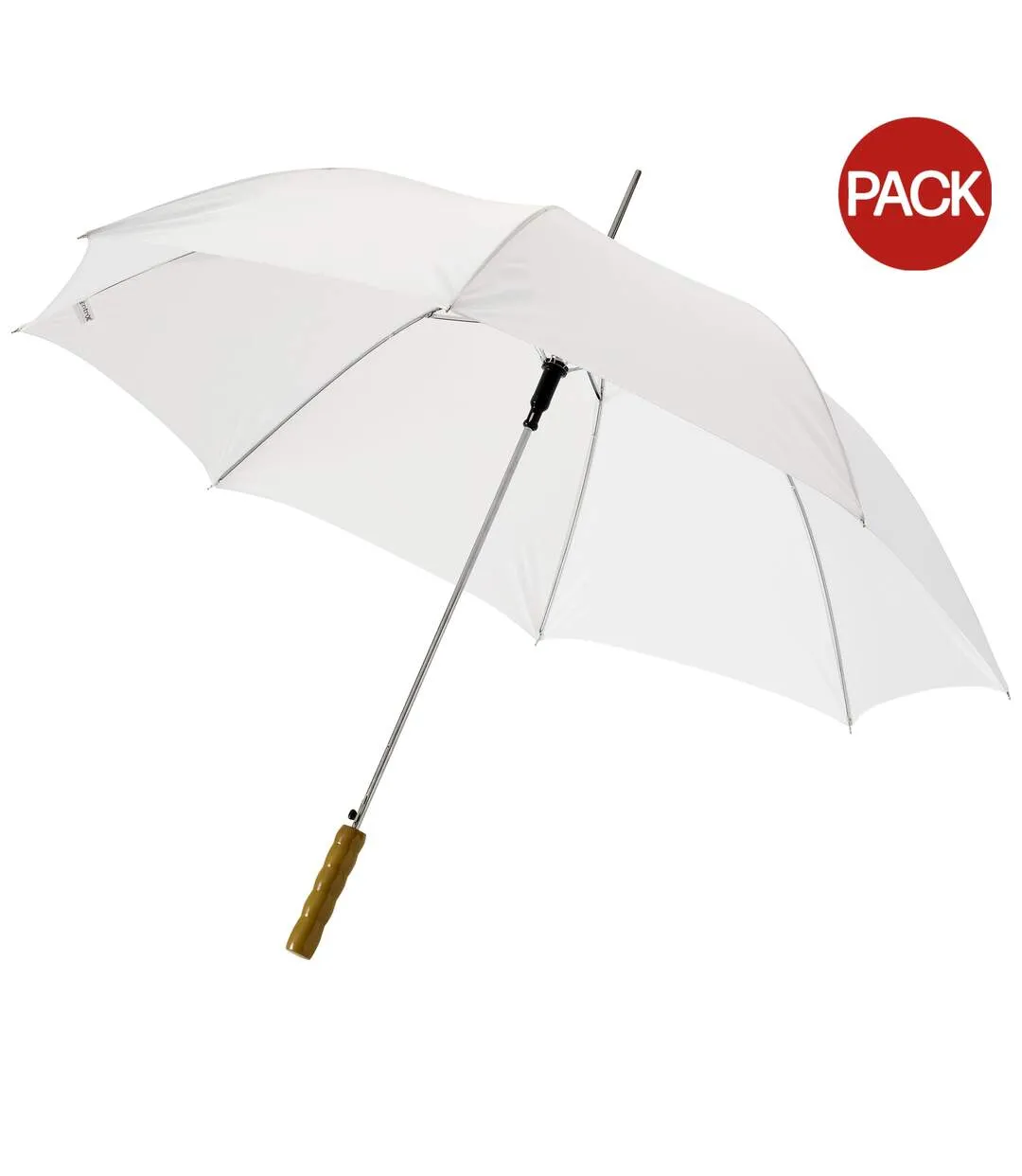 Bullet 23in Lisa Automatic Umbrella (Pack of 2) (White) (83 x 102 cm) - UTPF2515