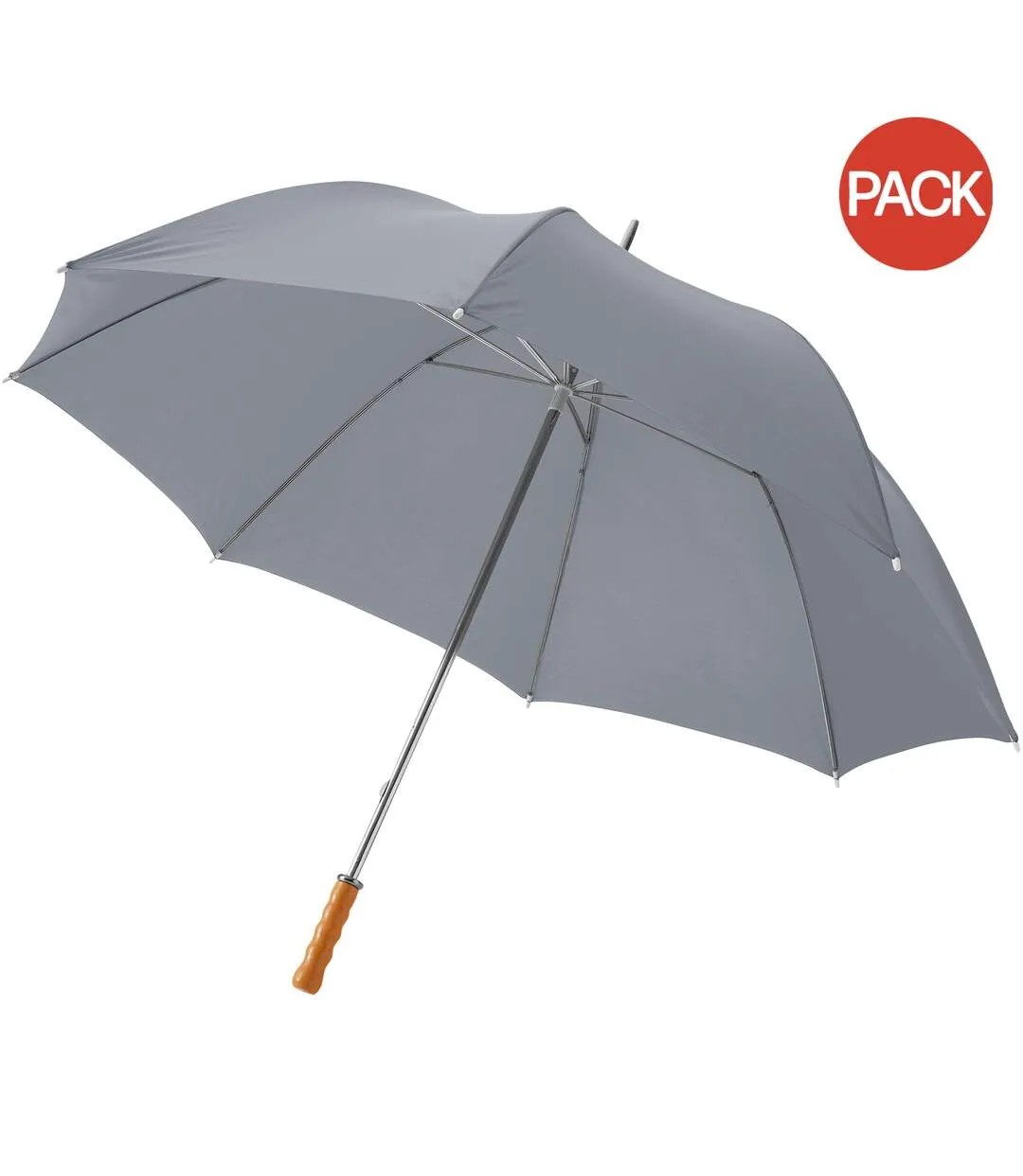 Bullet 30in Golf Umbrella (Pack of 2) (Grey) (100 x 130 cm) - UTPF2516