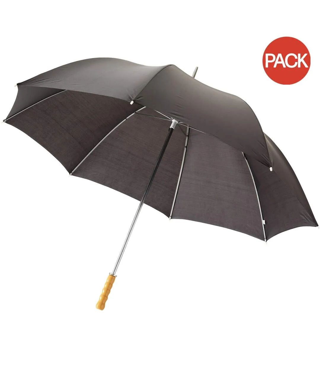 BULLET 30IN GOLF UMBRELLA (PACK OF 2) (SOLID BLACK) (100 X 130 C - UTPF2516