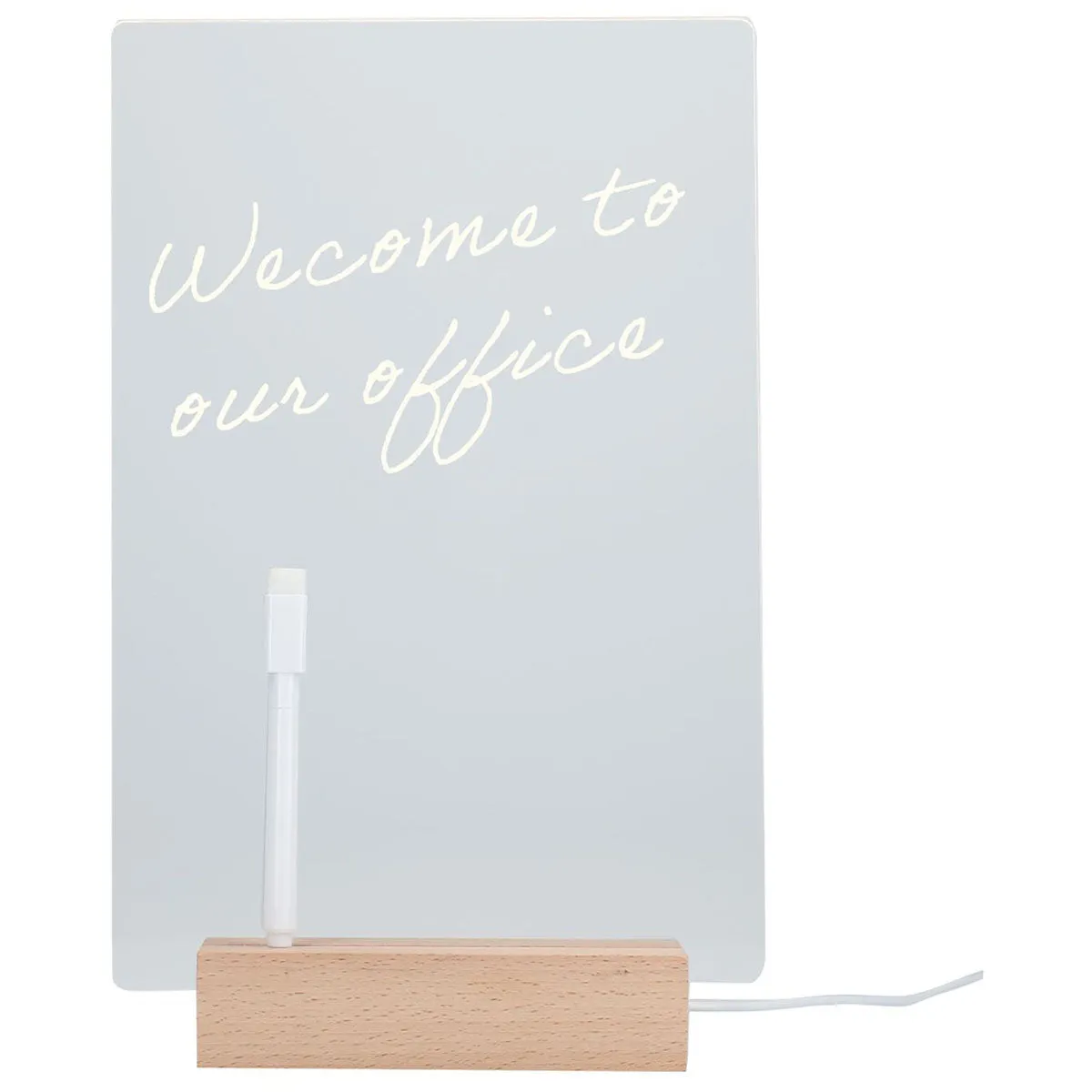 Bullet Clear Note Brite Acrylic Dry Erase Board