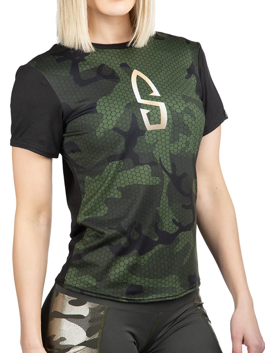 Bullet Hexa Camo SoftTECH Unisex Short Sleeve Tee