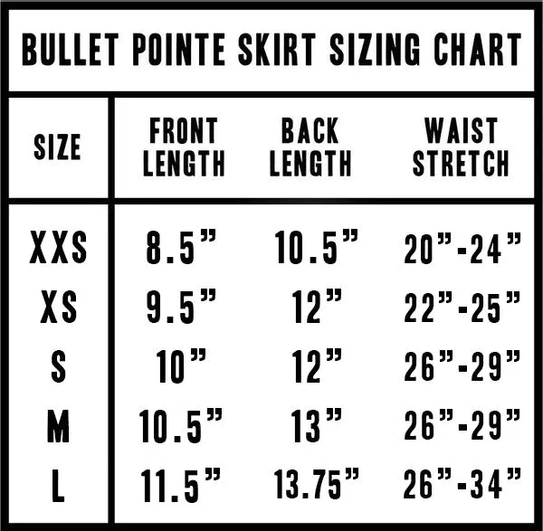 Bullet Pointe Skirt - Size Large