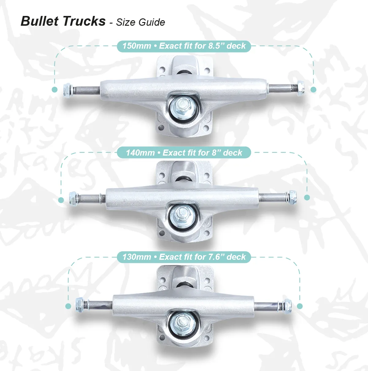 BULLET SKATEBOARD TRUCKS