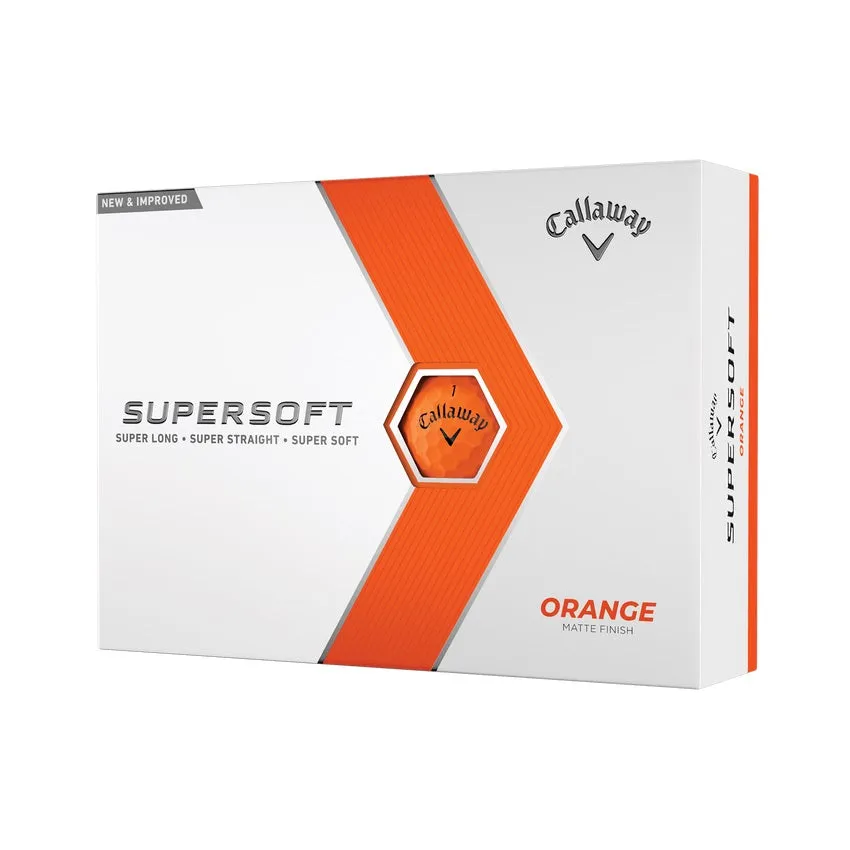 Callaway Supersoft Orange Golf Balls 2023 (1 Dozen)