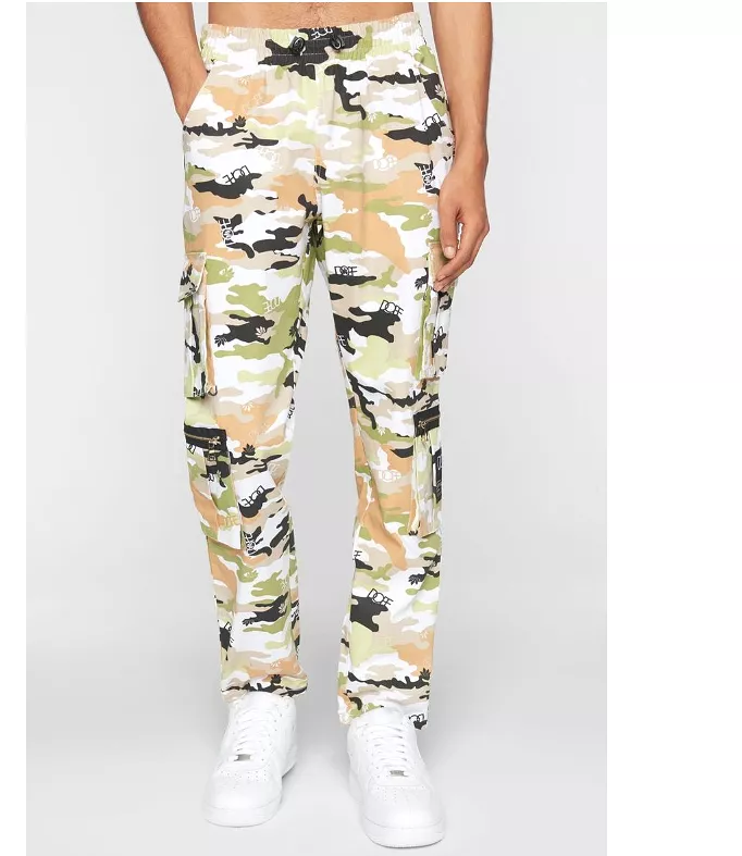 Camo Sateen Pants (Guac) / D11