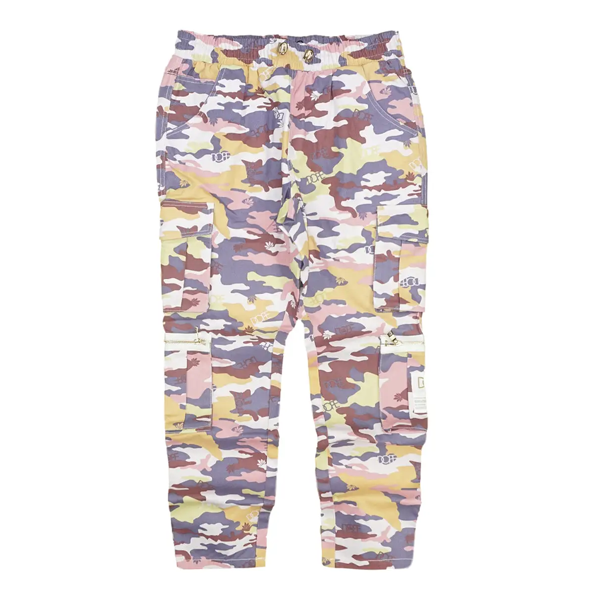 Camo Sateen Pants (Purple) / C1