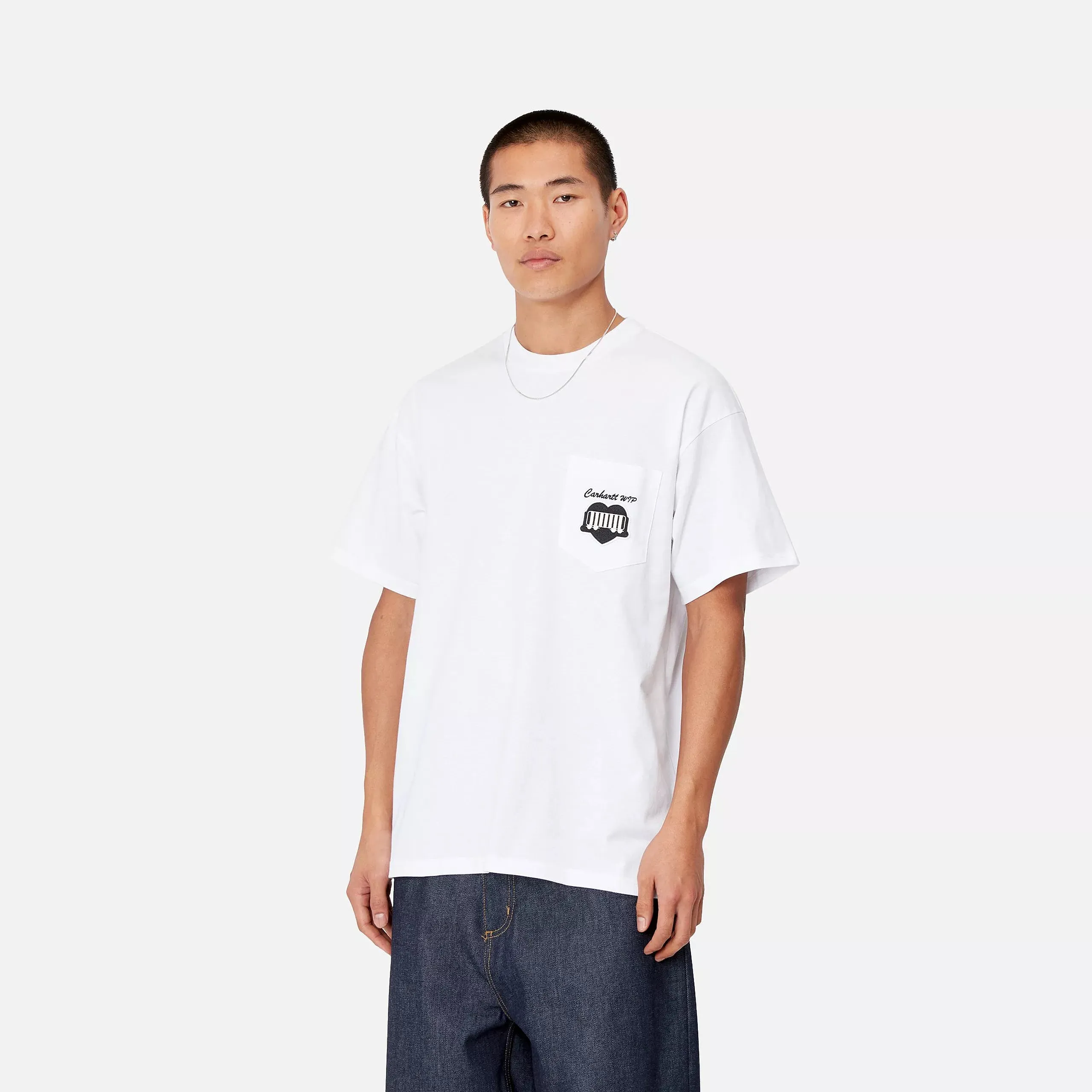 Carhartt S/S Heart Train Pocket T-Shirt - White