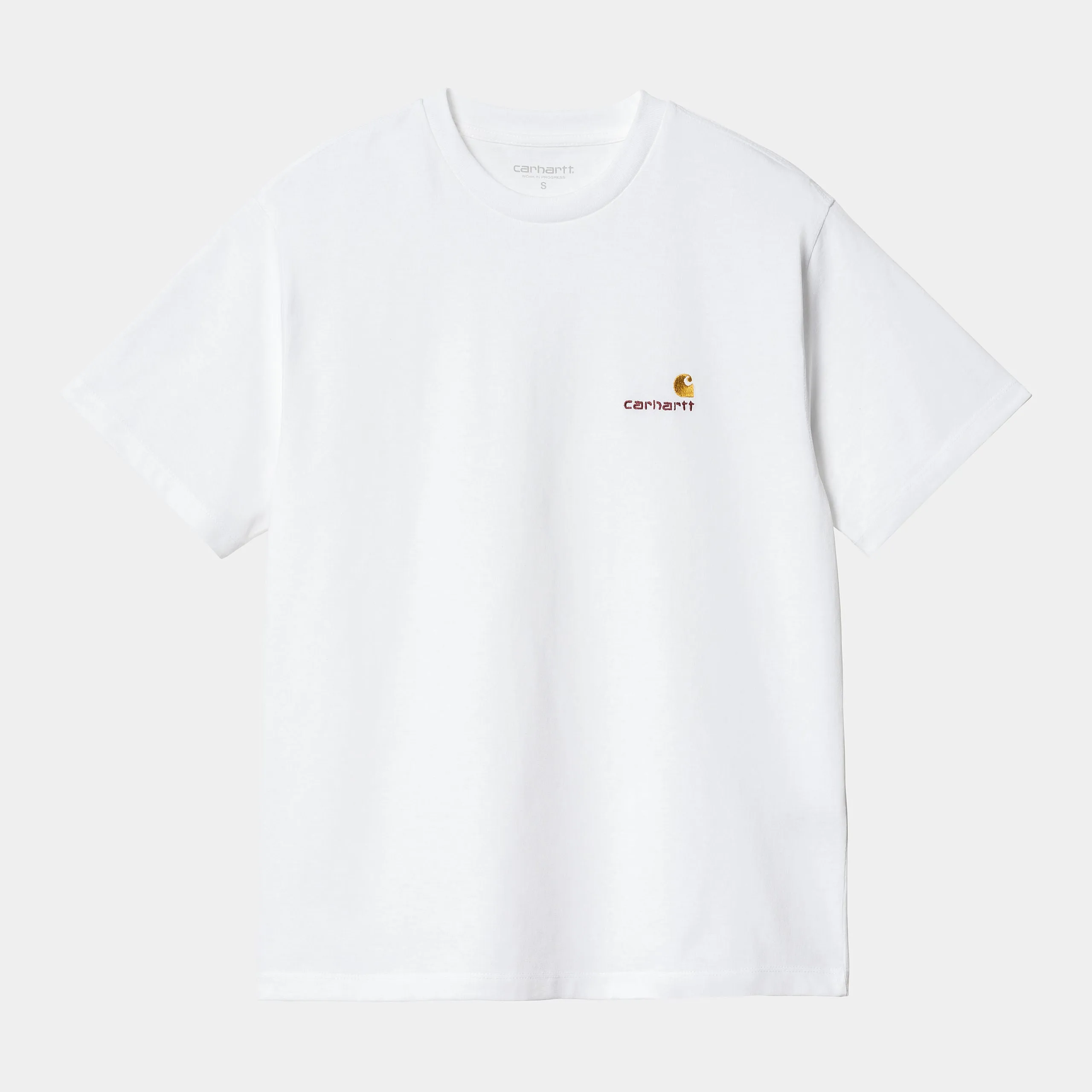 Carhartt W S/S American Script T-Shirt - White