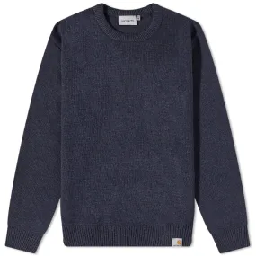 Carhartt WIP Allen Crew KnitDark Navy Heather