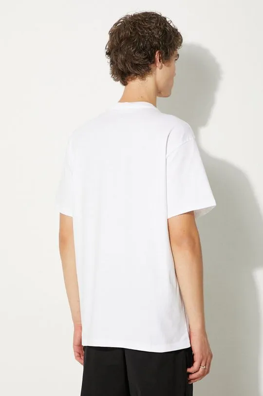 Carhartt WIP cotton t-shirt S/S Pepe Be Nice men’s white color with a print I033983.00AXX