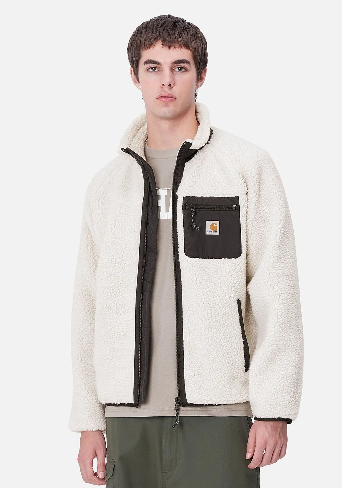 Carhartt WIP Prentis Fleeced Jacket, Cream & Black