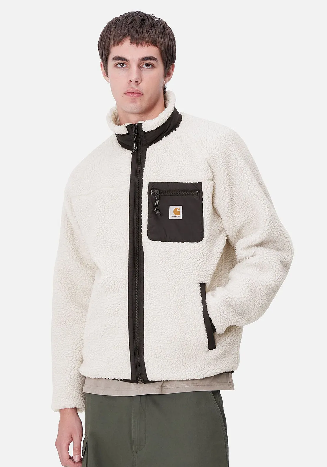 Carhartt WIP Prentis Fleeced Jacket, Cream & Black