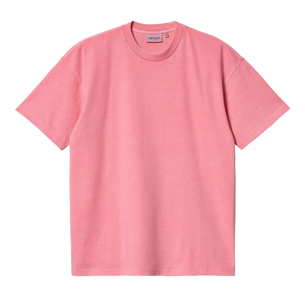 CARHARTT WIP S/S DUSTER SCRIPT T-SHIRT // CHARM PINK (GARMENT DYED)