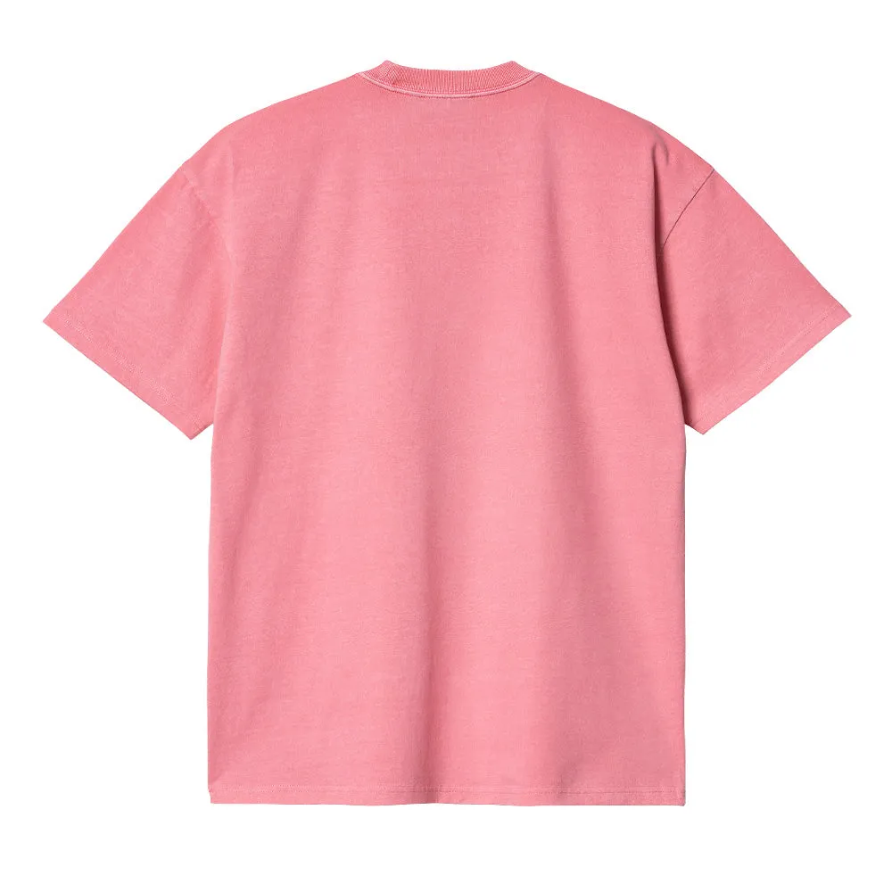 CARHARTT WIP S/S DUSTER SCRIPT T-SHIRT // CHARM PINK (GARMENT DYED)