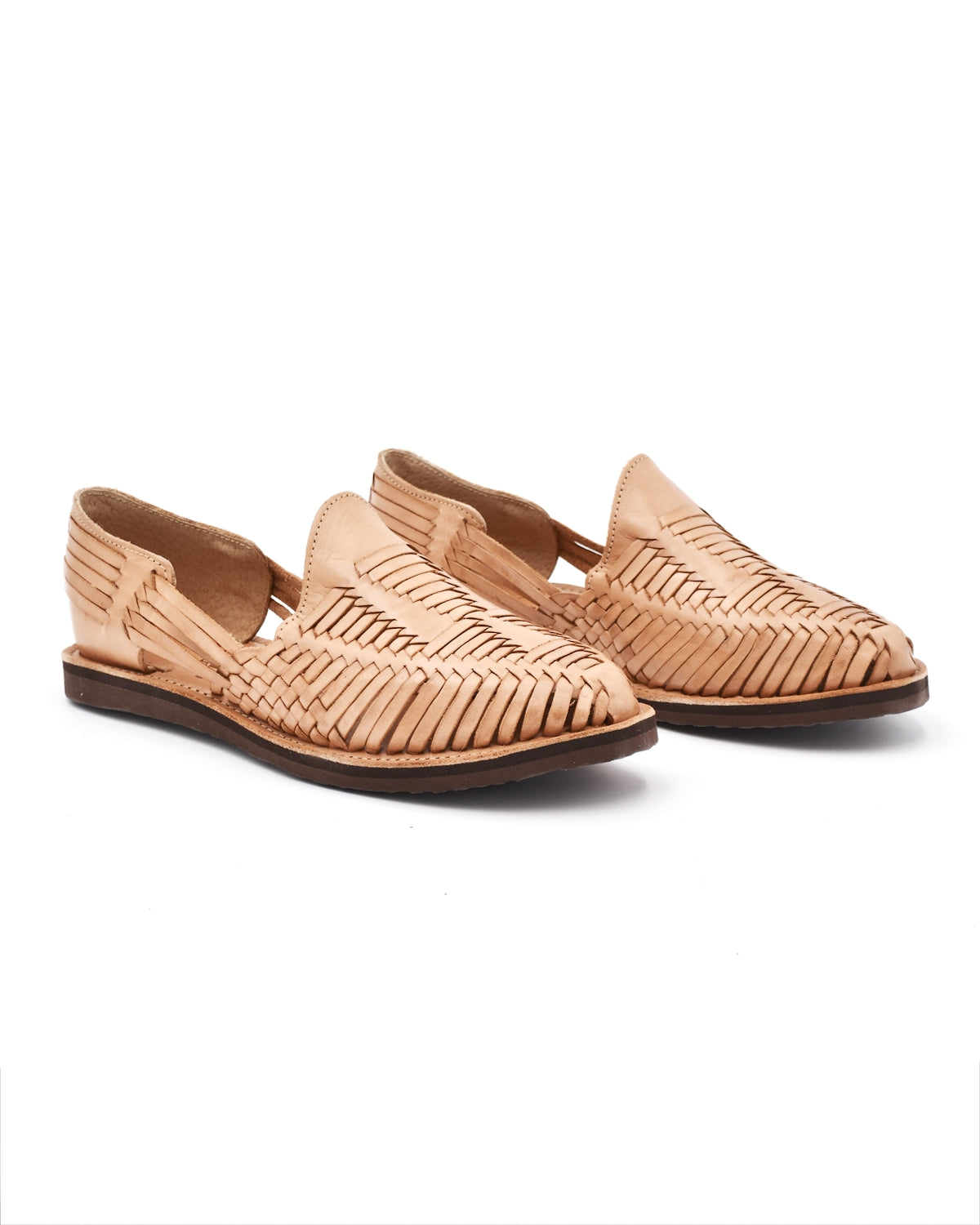 Chamula Cancun Tan Woven Huarache Sandal