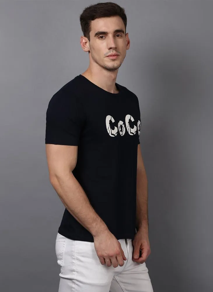 'COCO' Printed Basic Black T-Shirt