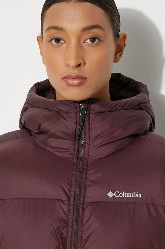 Columbia jacket Puffect II Mid women's violet color 2088471