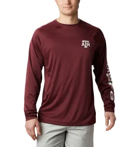 Columbia Maroon ATM Terminal Tackle Long Sleeved Tee