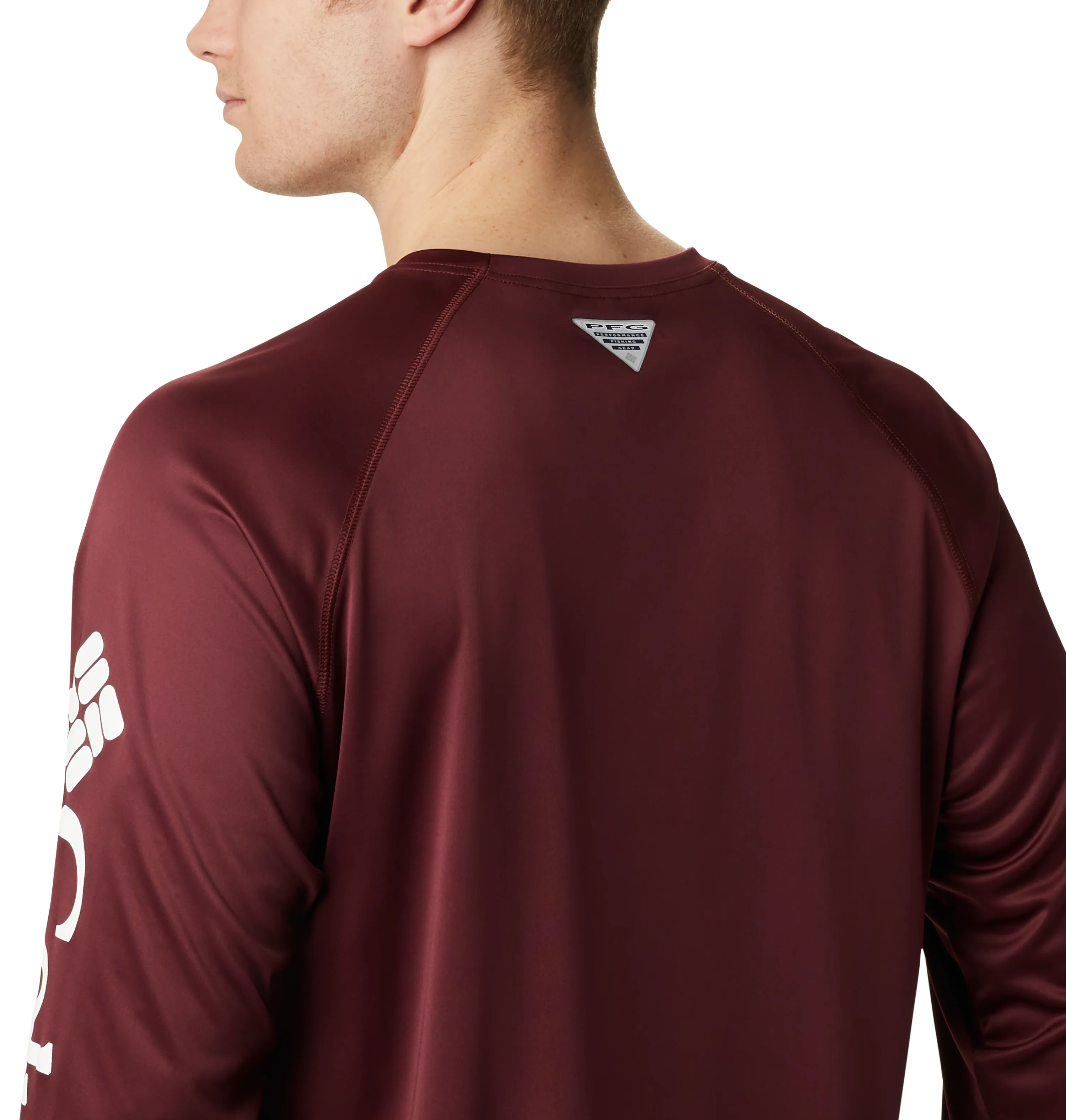 Columbia Maroon ATM Terminal Tackle Long Sleeved Tee