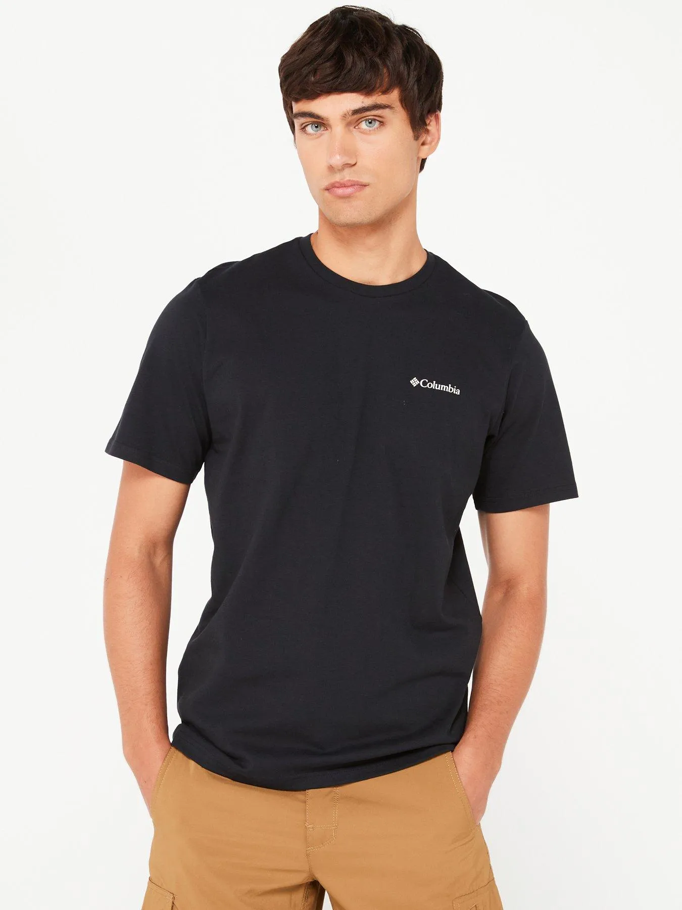 Columbia Men's Explorers Canyon Back Ss T-shirt - Black