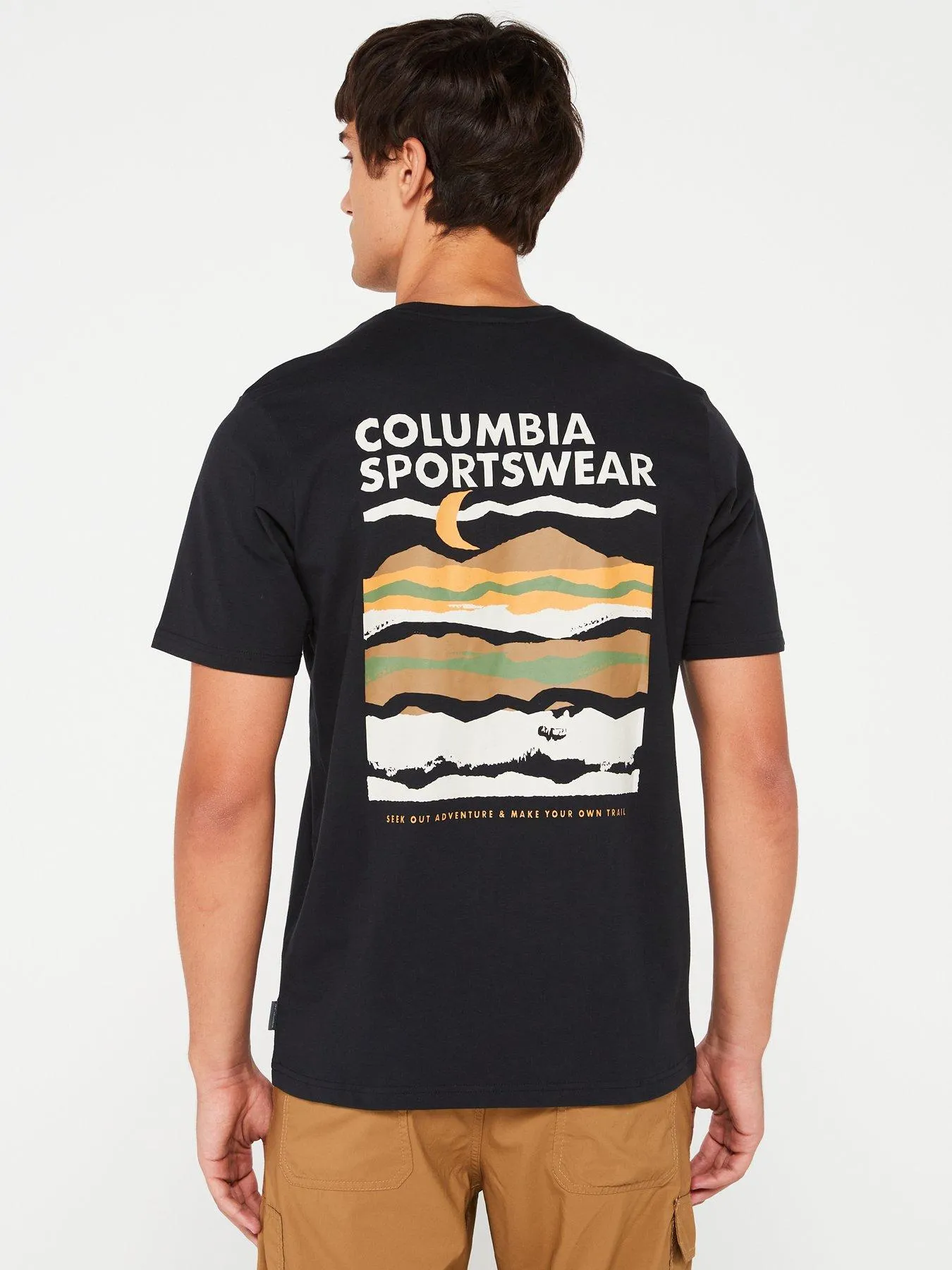 Columbia Men's Explorers Canyon Back Ss T-shirt - Black