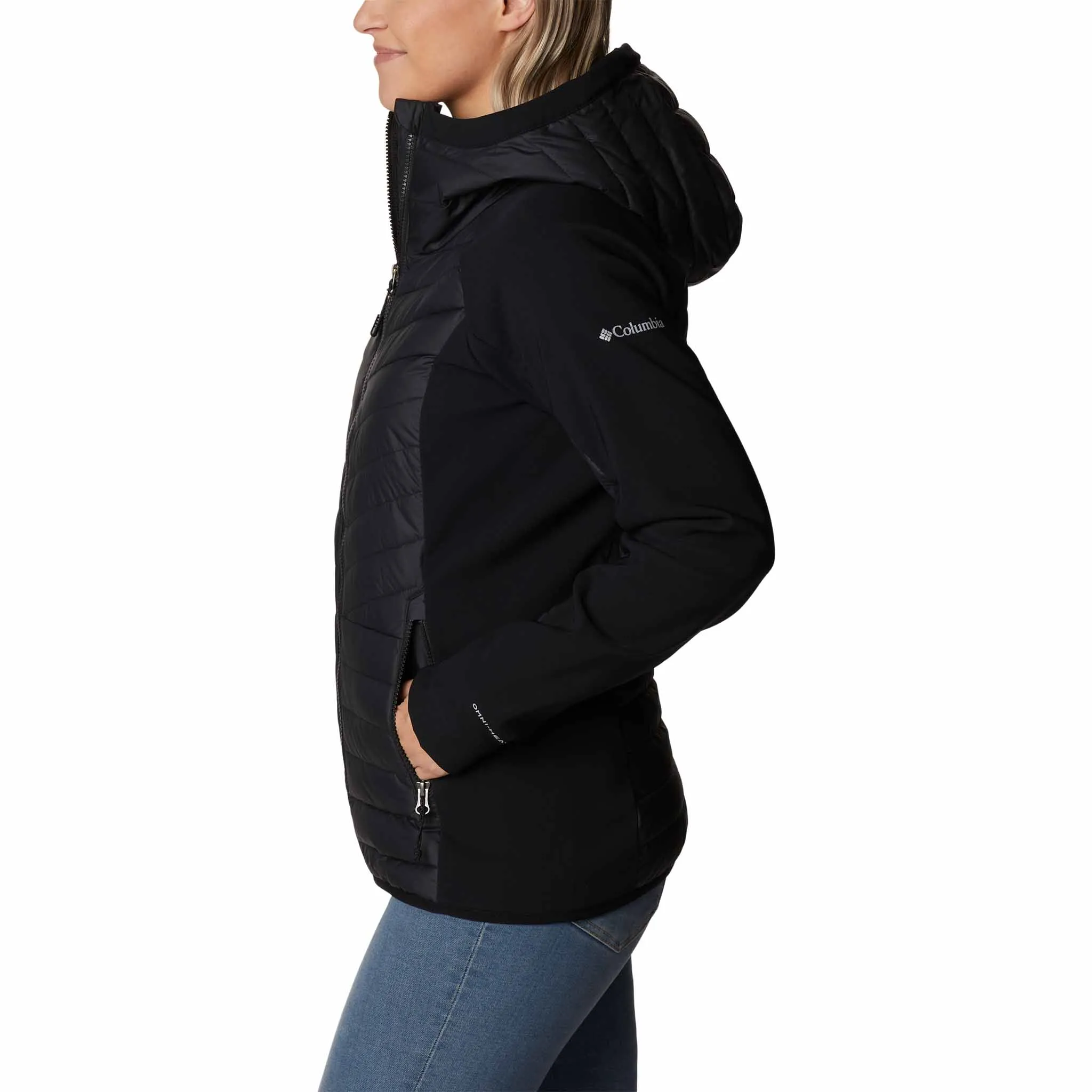 Columbia Powder Lite Hybrid manteau d'hiver à capuchon pour femme