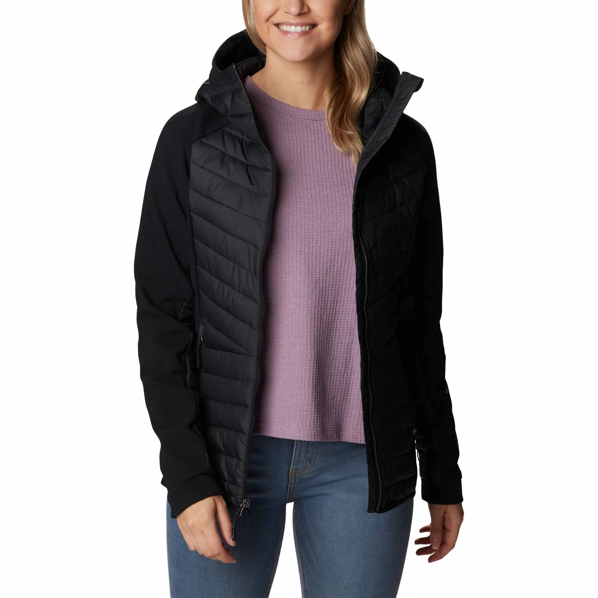 Columbia Powder Lite Hybrid manteau d'hiver à capuchon pour femme