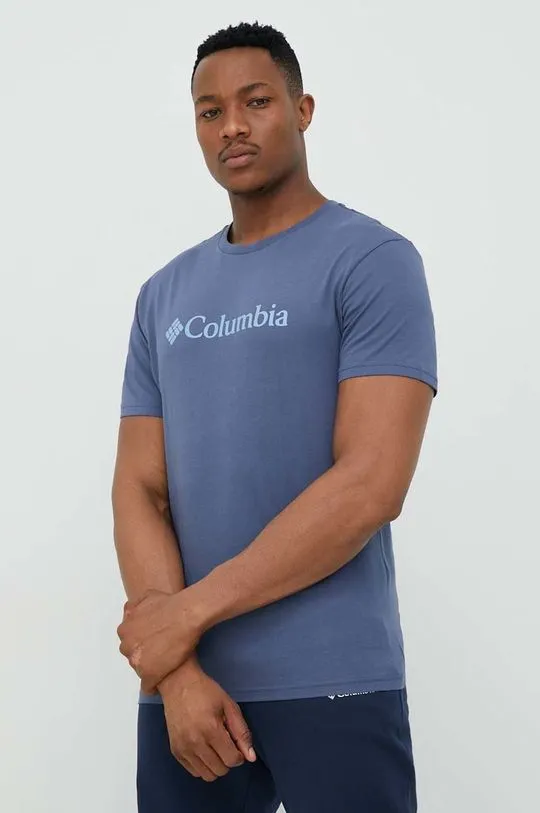 Columbia t-shirt men’s blue color