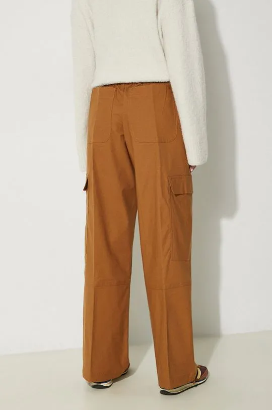 Columbia trousers Brea Falls women's brown color 2086041