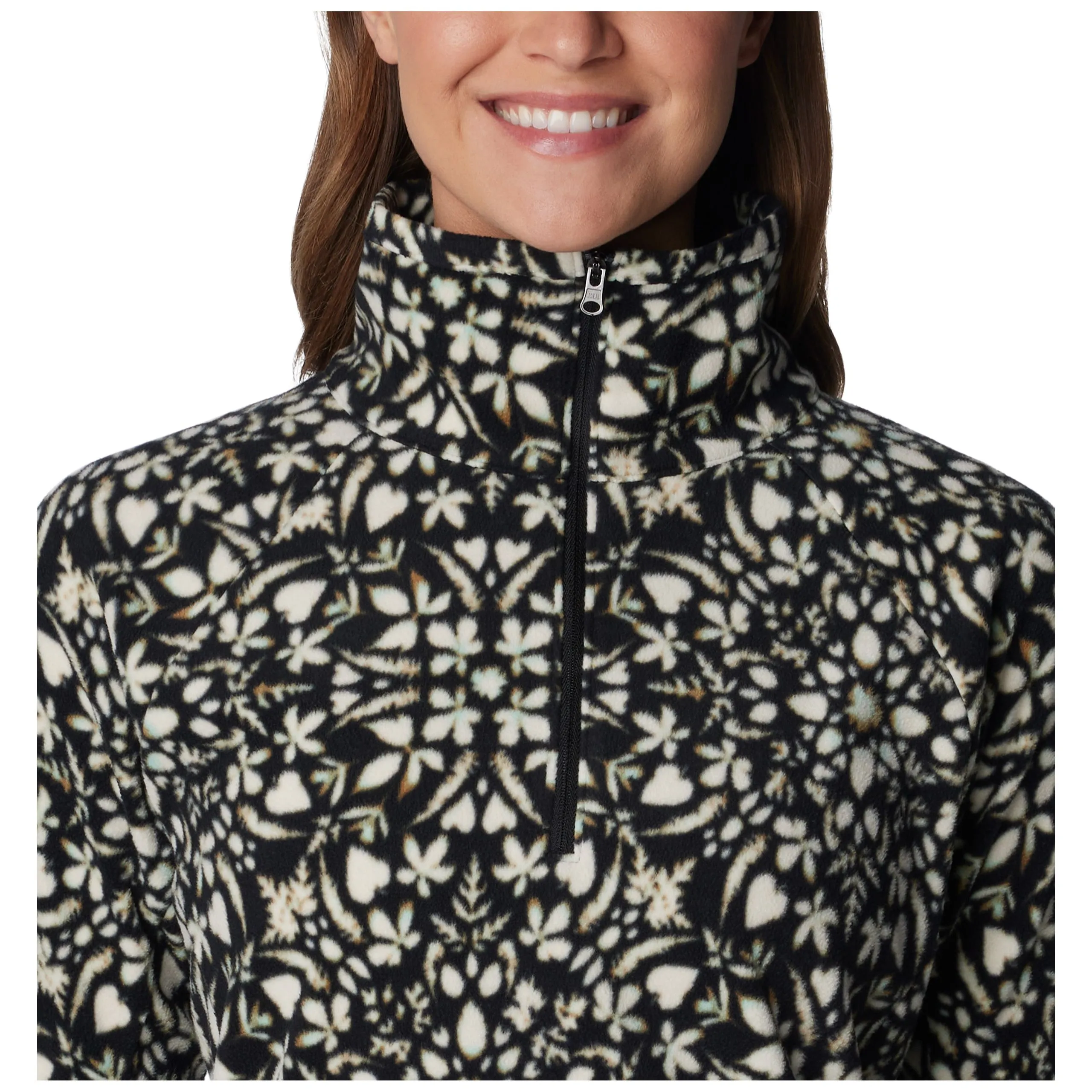 Columbia Womens Glacial IV Print 1/2 Zip Fleece Top