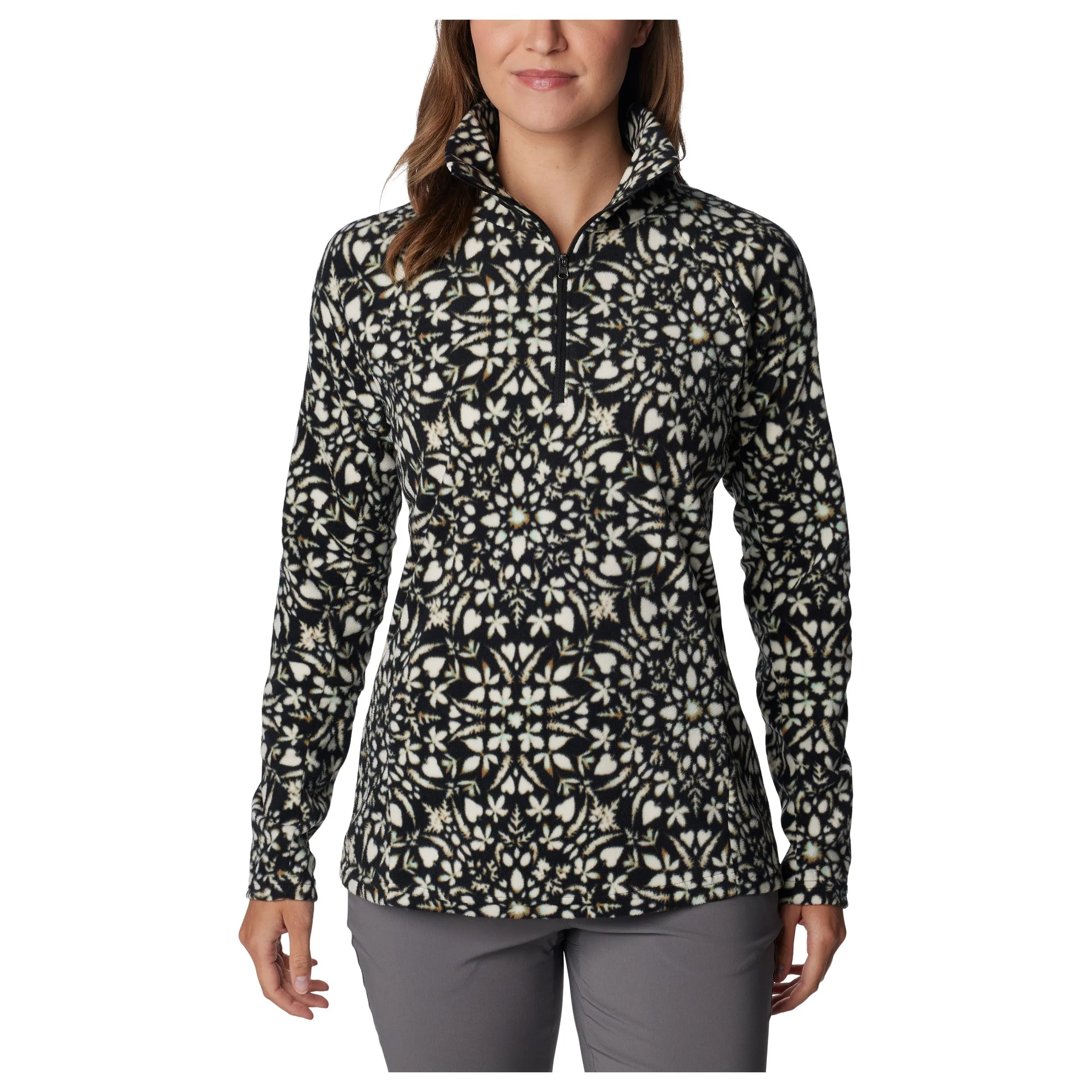 Columbia Womens Glacial IV Print 1/2 Zip Fleece Top