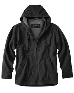 Dri Duck Cotton Canvas/Polyester Thermal Lining Hooded Tall Laredo Jacket DD5090T Black