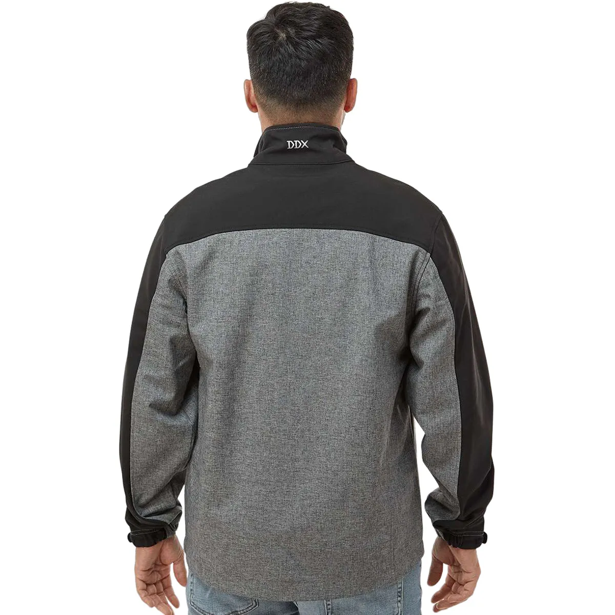 Dri Duck Men's Black Heather/Black Motion Soft Shell Jacket