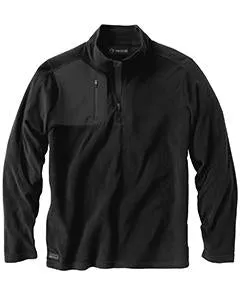 Dri Duck Polyester Nano Fleece Tm 1/4 Zip Interval Pullover 7345 Black