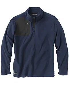 Dri Duck Polyester Nano Fleece Tm 1/4 Zip Interval Pullover 7345 Navy