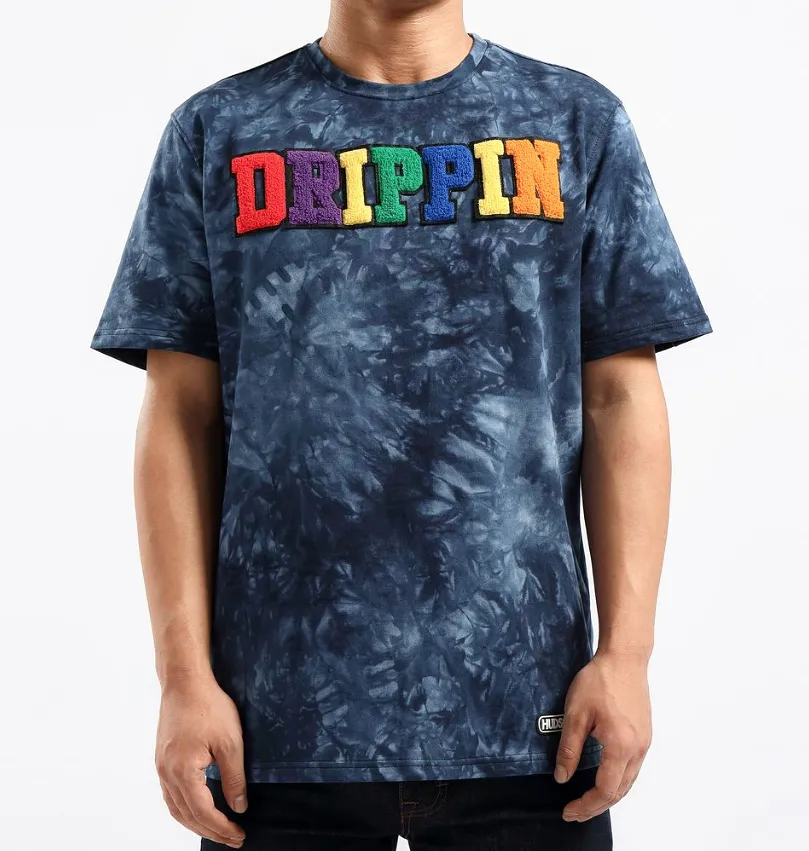 Dripping Tie-Dye Tee (Blue) / D10